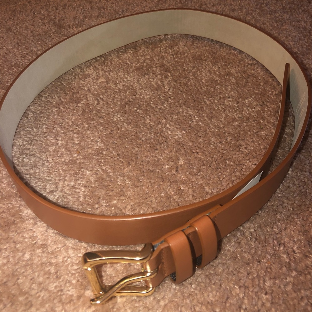 New York & Company Women’s Brown Faux Leather Belt (New Size Small)